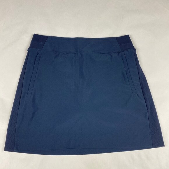 Athleta Brooklyn Skort 16" Womens 6 Navy Blue Athletic Performance Stretch - Picture 1 of 13